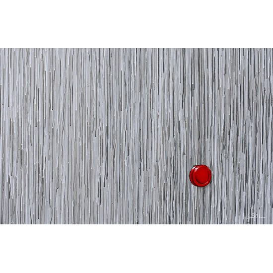 Carte de souhaits "Le yoyo rouge" de l'artiste peintre Marie-Sol St-Onge